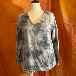 Livi active sweatshirt, tie at hem